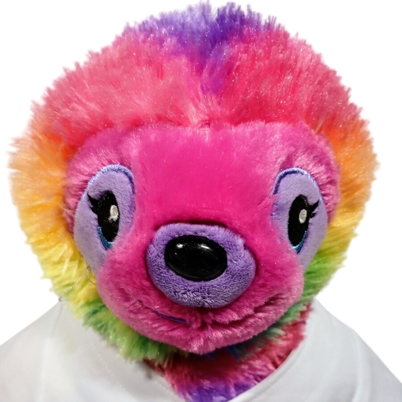 BUILD-A-BEAR RAINBOW SLOTH PLUSH W/HOUSTON ASTROS BASEBALL UNIFORM 18" BABW - Picture 3 of 15